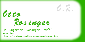 otto rosinger business card